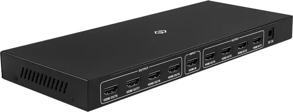 Изображение товара Сплиттер Digma DHSP-v1.4x8 HDMI (f)/8xHDMI (f) (черный)