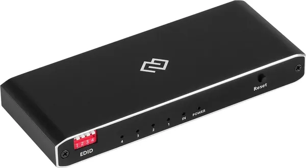 Изображение товара Сплиттер Digma DHSP-v2x4 HDMI (f)/4xHDMI (f) (черный)