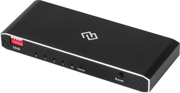 Изображение товара Сплиттер Digma DHSP-v2x4 HDMI (f)/4xHDMI (f) (черный)