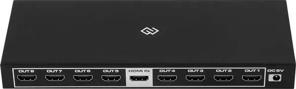 Изображение товара Сплиттер Digma DHSP-v2x8 HDMI (f)/8xHDMI (f) (черный)