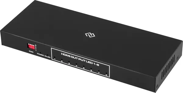 Изображение товара Сплиттер Digma DHSP-v2x8 HDMI (f)/8xHDMI (f) (черный)