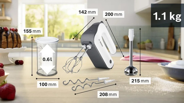 Изображение товара Миксер ручной Bosch MFQ49700 (белый)