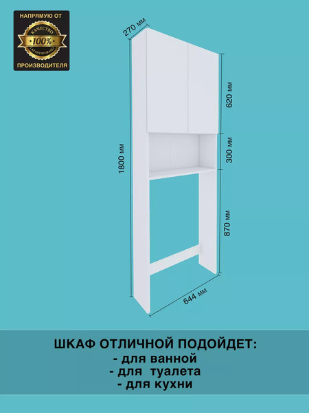 Изображение товара Шкаф для ванной Агута  НС-2