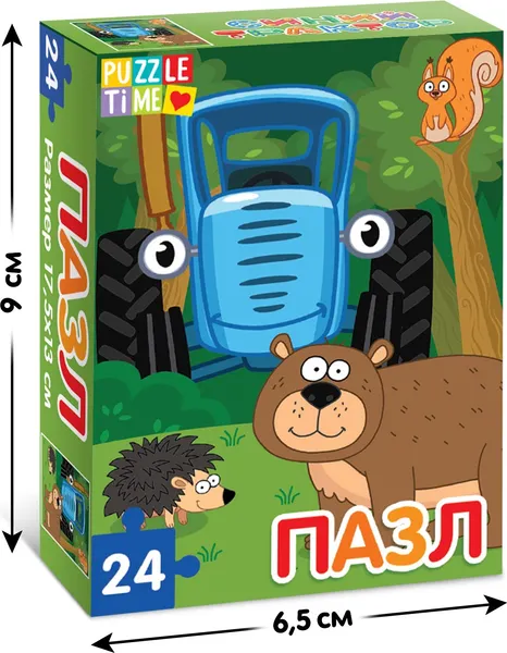 Изображение товара Пазл Синий трактор В лесу / 7673636