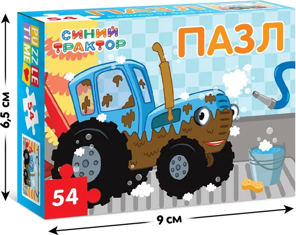 Изображение товара Пазл Синий трактор на мойке / 7673643