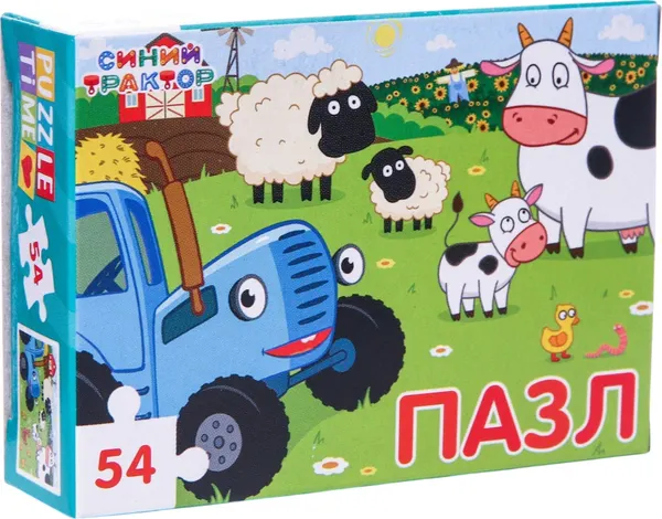 Изображение товара Пазл Синий трактор Малыши на ферме / 7673642