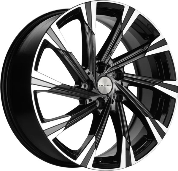 Изображение товара Литой диск Khomen KHW1901 Chery Tiggo 8 19x7.5" 5x108мм DIA 60.1мм ET 47мм (Black FP)