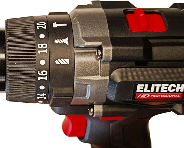 Изображение товара Аккумуляторная дрель-шуруповерт Elitech CD 20BL2 / 205726