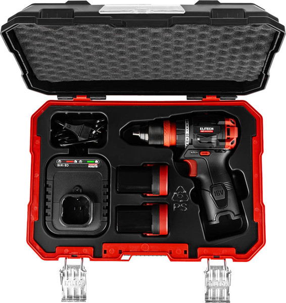 Изображение товара Аккумуляторная дрель-шуруповерт Elitech CD 16UL2 / 214224