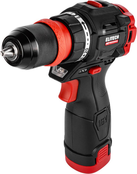 Изображение товара Аккумуляторная дрель-шуруповерт Elitech CD 16UL2 / 214224