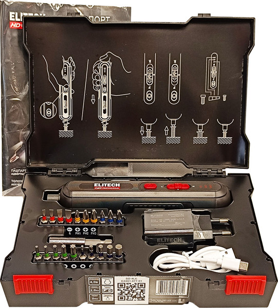 Изображение товара Электроотвертка Elitech SD 4LE / 210283