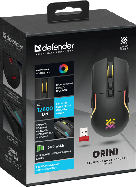 Изображение товара Мышь Defender Orini GM-141 / 52141 (черный)