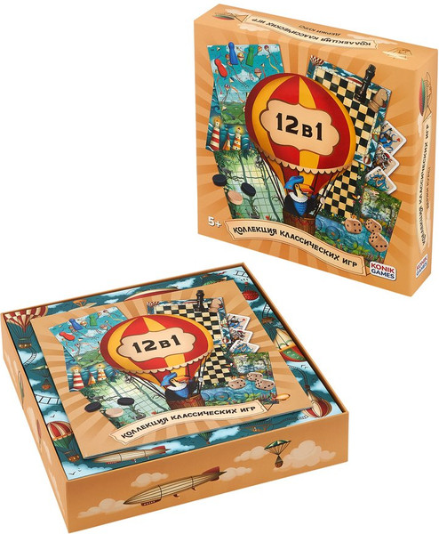 Изображение товара Набор игр Konik Games Мультинабор 12 в 1 / KG0023