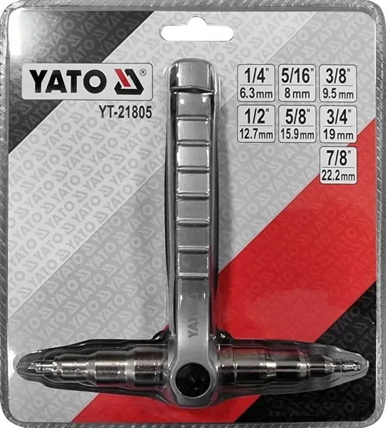 Изображение товара Инструмент для развальцовки трубок Yato Ручной расширитель для медных труб YT-21805
