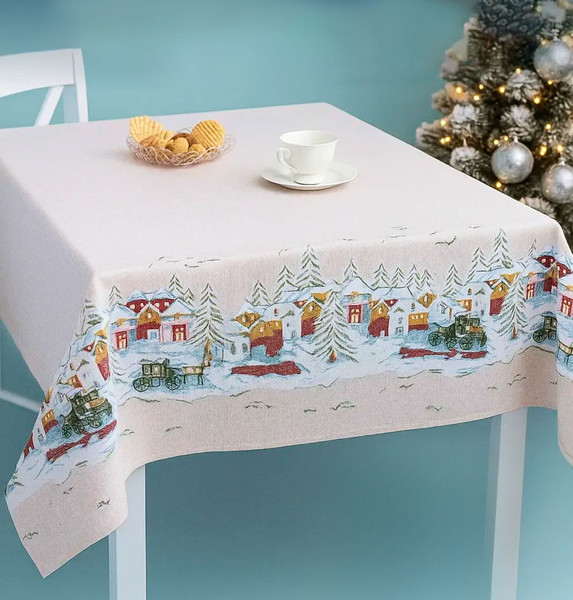 Изображение товара Скатерть Моготекс Изба 02ШС8-42-КВ рис.1/5057/1 (220x150)