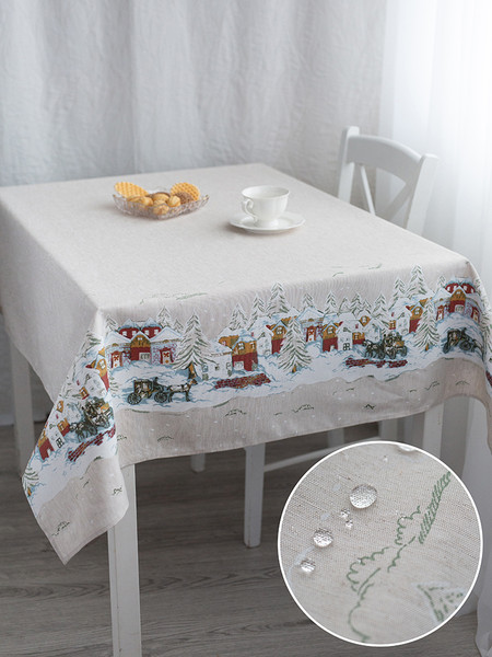 Изображение товара Скатерть Моготекс Изба 02ШС8-42-КВ рис.1/5057/1 (220x150)