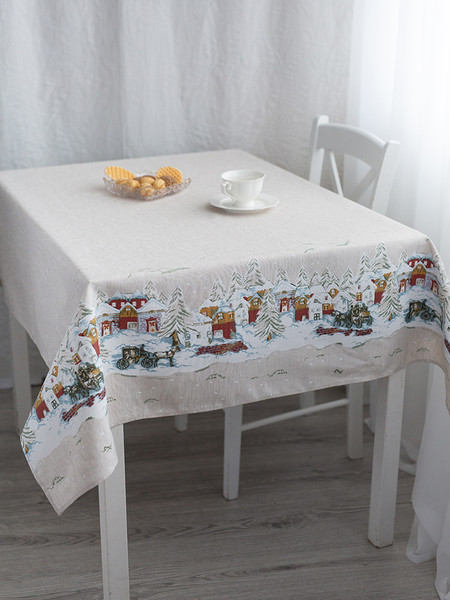 Изображение товара Скатерть Моготекс Изба 02ШС8-42-КВ рис.1/5057/1 (220x150)