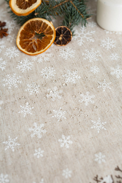 Изображение товара Скатерть Моготекс Олени 02ШС8-42-КВ рис.1/5169/1 (220x150)