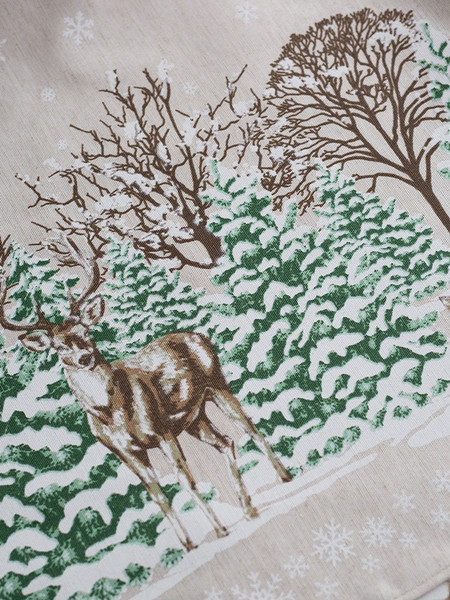 Изображение товара Скатерть Моготекс Олени 02ШС8-42-КВ рис.1/5169/1 (220x150)