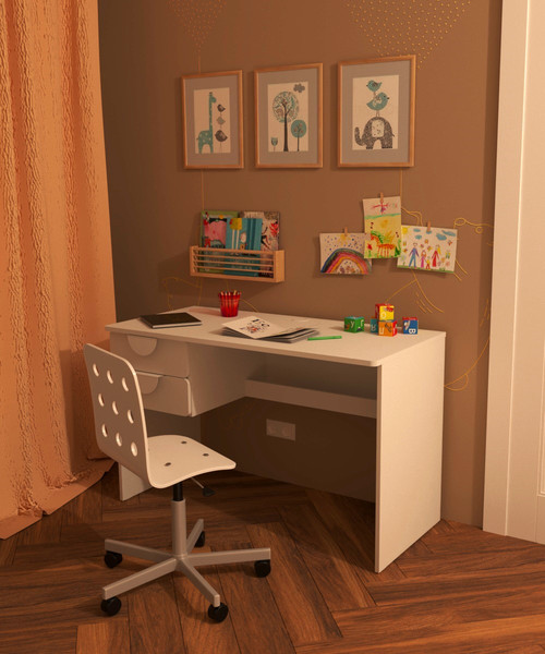 Изображение товара Письменный стол Mebelain  Пикси (белый)