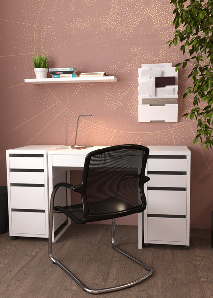 Изображение товара Тумба Mebelain  Компи 4 ящика на колесиках (белый)