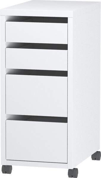 Изображение товара Тумба Mebelain  Компи 4 ящика на колесиках (белый)