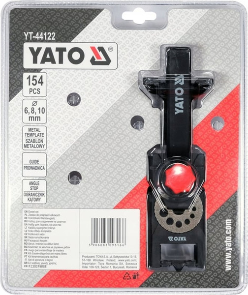 Изображение товара Кондуктор для сверления Yato Для соединений на шкантах YT-44122 (154пр)