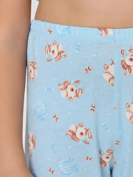 Изображение товара Пижама детская Mark Formelle 567740 (р.128-64, голубой/милые коники на голубом)