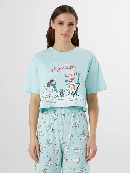Изображение товара Пижама Mark Formelle 592444 (р.164/170-92-98, мята/собаки на мяте)