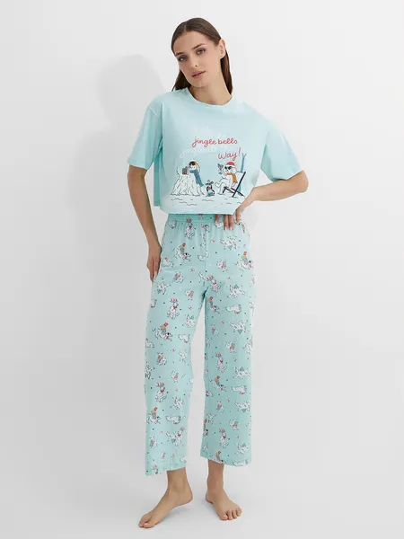 Изображение товара Пижама Mark Formelle 592444 (р.164/170-92-98, мята/собаки на мяте)