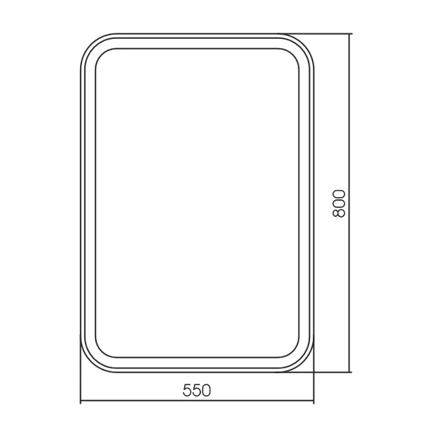Изображение товара Зеркало Silver Mirrors Мальта 60x80 / LED-00002251