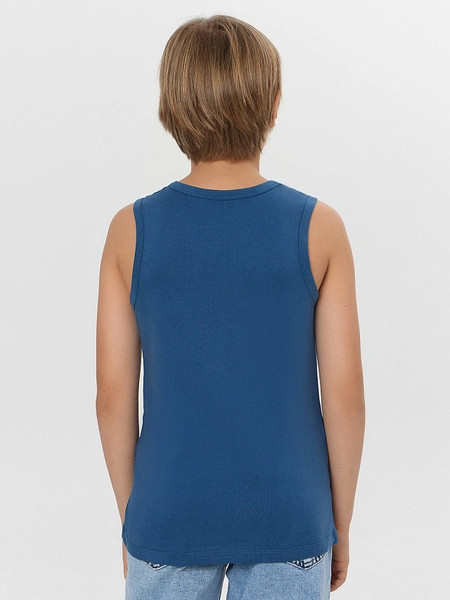 Изображение товара Комплект маек детских Mark Formelle 423344-2 (р.164-84, синий/мотоциклы на светло-сером меланже)