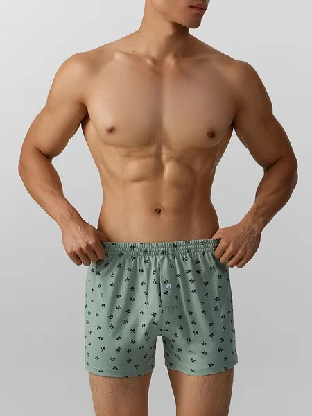 Изображение товара Трусы мужские Mark Formelle 411152 (р.106-116, топоры на зеленом льду)