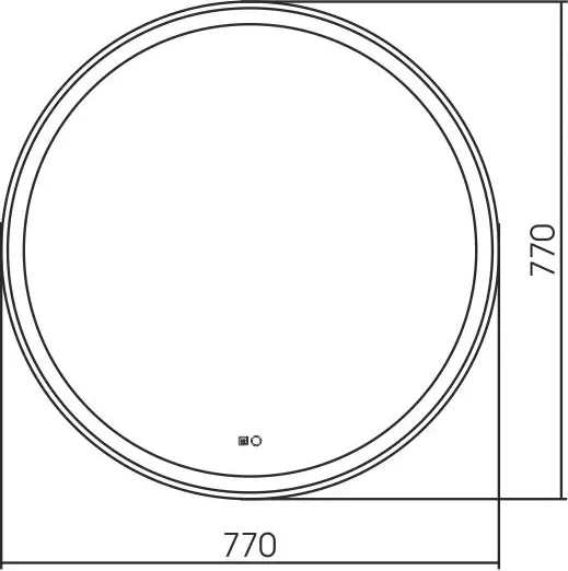 Изображение товара Зеркало Silver Mirrors Perla neo-2 D770 / LED-00002420