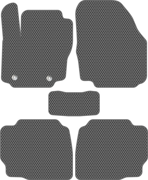 Изображение товара Комплект ковриков для авто Alicosta 0367_2-сер для Ford Mondeo IV седан/лифтбек/универсал/BD/BE/BG (EVA ромб, серый)