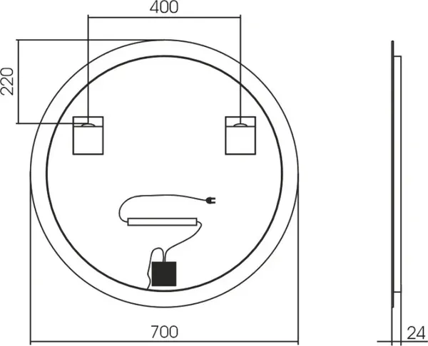 Изображение товара Зеркало Silver Mirrors Savanna-Lite D700 / LED-00002898