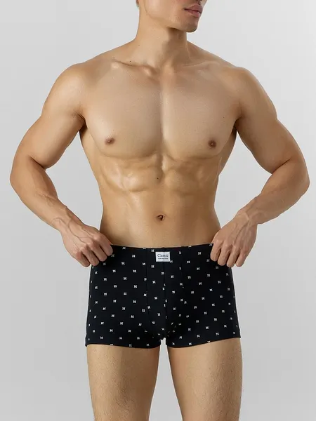 Изображение товара Трусы мужские Mark Formelle 411229 (р.82-92, квадраты на черном)