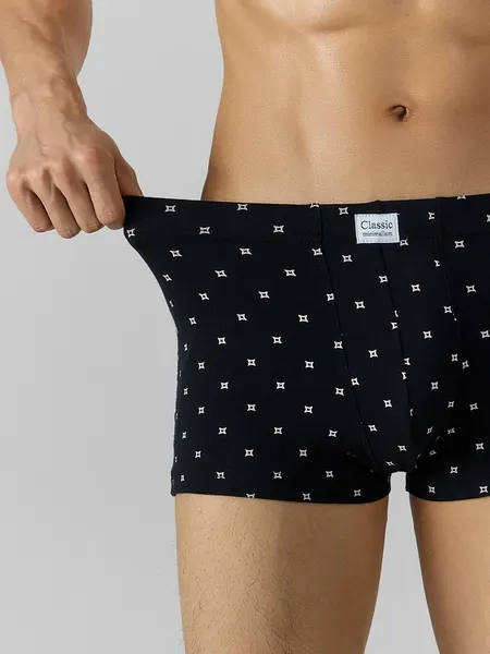 Изображение товара Трусы мужские Mark Formelle 411229 (р.82-92, квадраты на черном)