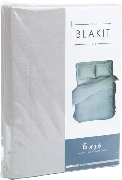 Изображение товара Комплект постельного белья Блакiт 1.5сп 50х70 41242/0 / 14-4203 (серый, однотонный)
