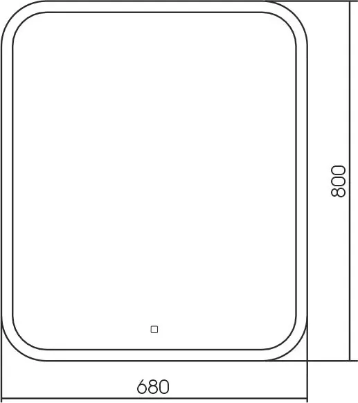Изображение товара Зеркало Silver Mirrors Стив 68x80 / LED-00002812