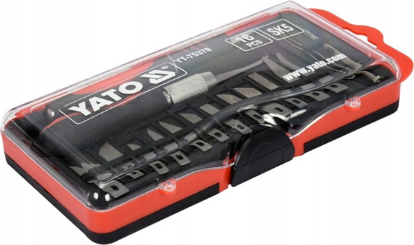 Изображение товара Нож строительный Yato Набор резцов для точных работ YT-75370 (16шт)