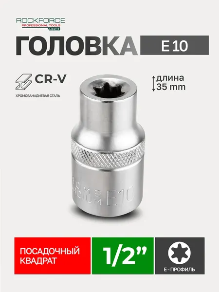 Изображение товара Головка слесарная RockForce RF Light-54610 (62434)