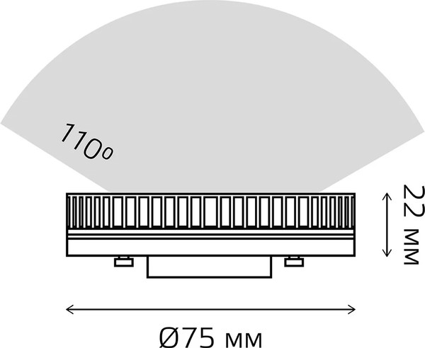 Изображение товара Лампа Gauss Elementary GX53 13W 950lm 6500K LED / 83833