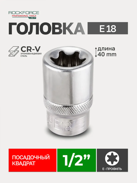 Изображение товара Головка слесарная RockForce RF Light-54618 (62439)