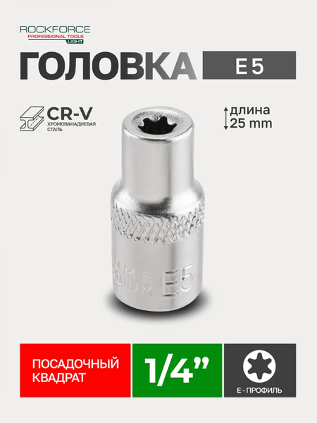 Изображение товара Головка слесарная RockForce RF Light-52605 (62446)
