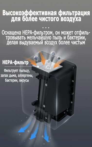 Изображение товара Сушилка для рук Ksitex M-1100 AC Turbo