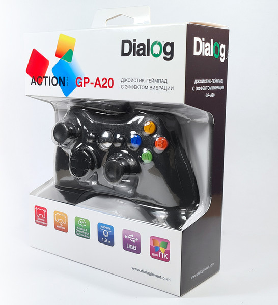Изображение товара Геймпад Dialog GP-A20 (черный)