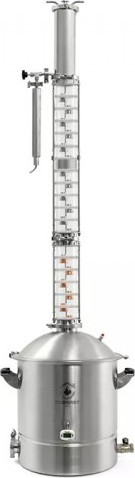 Изображение товара Дистиллятор бытовой Domspirt 2 Царга 12 нержавеющих тарелок + 6 медных тарелок (+ ТЭН 3 КВт)