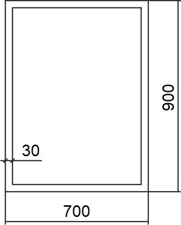 Изображение товара Зеркало Silver Mirrors Опера Блэк 70x90 / ФР-00002467