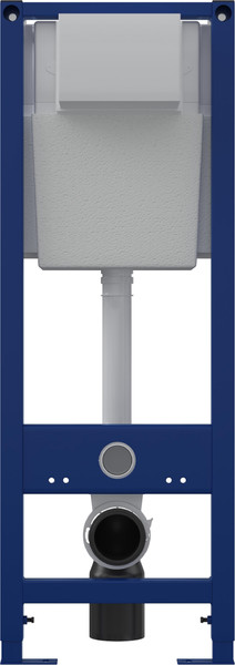 Изображение товара Инсталляция с унитазом подвесным Berges Tornas Rimless + Atom 410 / АТ-043330 (с кнопкой Atom Line хром глянец)